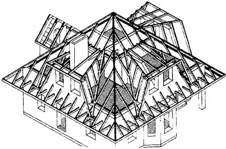 Четырехскатная крыша своими руками: стропильная система, чертежи, советы