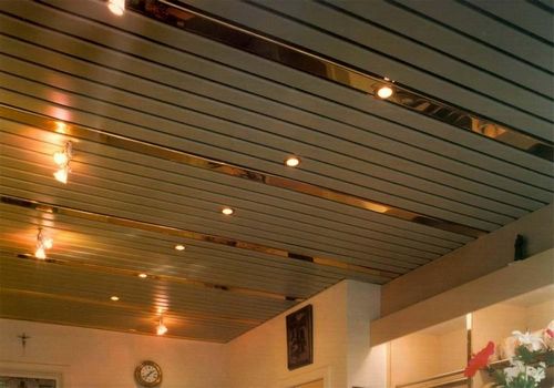 Пластиковый потолок: уголки и фото, плиты и виды интерьера, детали и размеры, вреден ли на даче