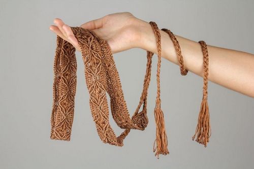 Пояс макраме и схемы плетения: как вязать своими руками начинающим, плетение ремня, мастер-класс и как сплести