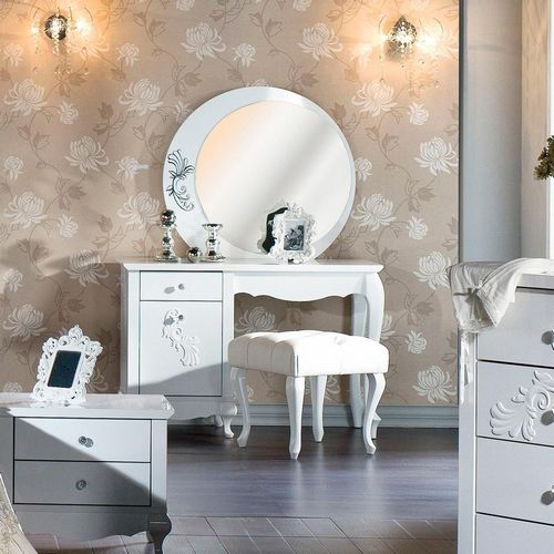 Туалетные столики с зеркалом для спальни: фото углового, Икеа
