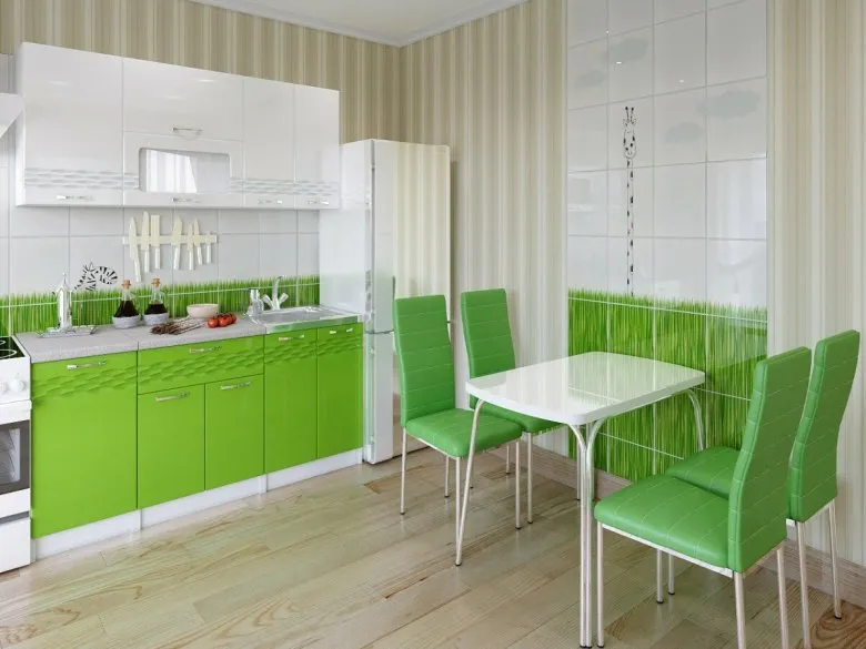 Кухонный стол сп12 BMS цвета зелёный лайм