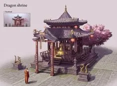 3d Fantasy, Japanese Shrine, Japanese House, Building Art, Japanese Architecture