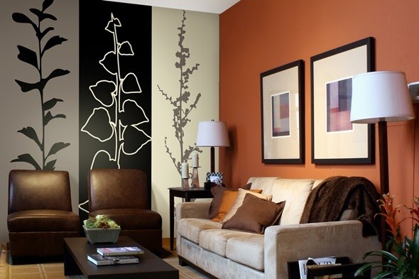 Дизайн обоев для гостиной: совмещение двух видов, сочетание со шторами, видео и фото