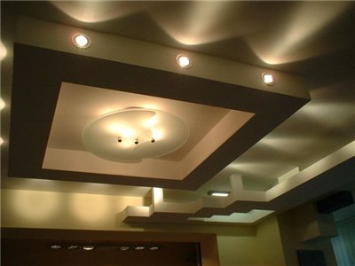 Дизайн потолка в зале: фото и видео
