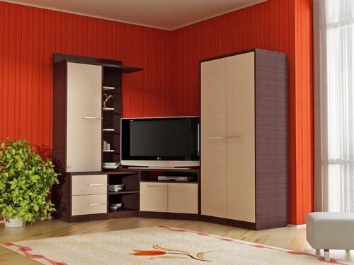 Горки в гостиную в современном стиле фото: стенки для зала, мини-горки угловые лазурит