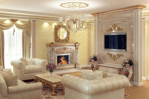 Гостиная в стиле современная классика: фото дизайна, интерьер зала, классическая мебель 2017, коридор