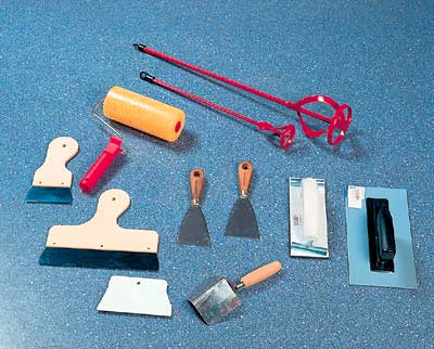 Инструменты для шпаклевки: гладилка, миксер, шлифовальная машинка и другие, видео и фото