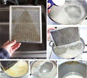 Как можно отмыть фильтр кухонной вытяжки от жира?