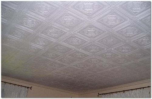 Как покрасить потолок из пенопластовый потолок?