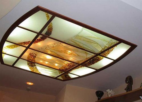 Как сделать стеклянный потолок своими руками, какой выбрать: с фотопечатью, из акрилового стекла, светопрозрачный или армстронг, подробнее на фото и видео