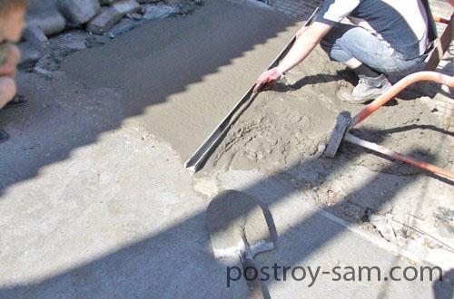 Как залить бетоном двор?