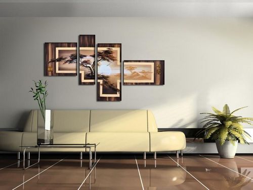 Картины в гостиную: на стене в интерьере, фото для комнаты в современном стиле, дизайн кухни, как подобрать