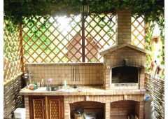 Летняя кухня на даче своими руками: проекты и фото закрытого и открытого типов