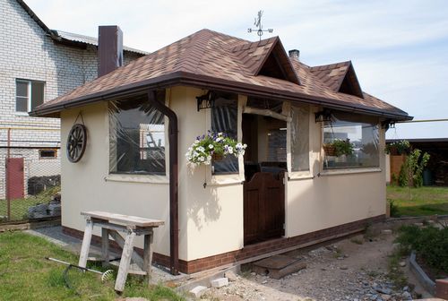 Летняя кухня на даче своими руками: проекты и фото закрытого и открытого типов