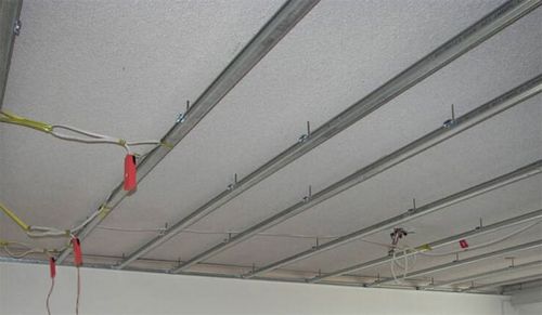 Монтаж гипсокартонного потолка - технология устройства, подробное фото и видео