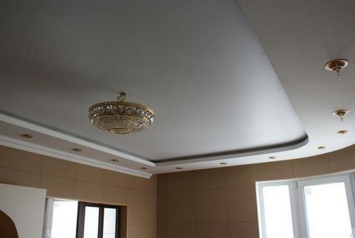 Натяжной сатиновый потолок в интерьере - фото различных вариантов