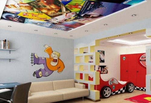Натяжные потолки в детской комнате - преимущества, недостатки и варианты исполнения