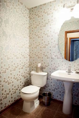 Обои для туалета в квартире фото: интерьер туалета, ремонт обоями, дизайн под плитку, жидкие обои, отделка