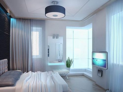 Оформление окон в спальне: современный стиль мебели, 3 фото и дизайн места, как оформить большое окно, размер