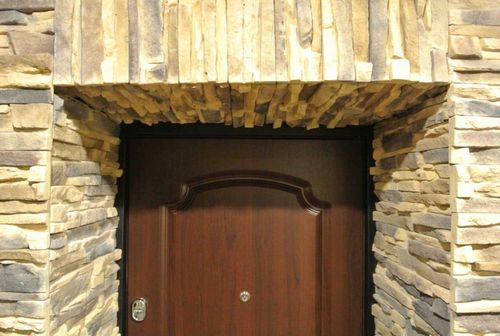Отделка арки декоративным камнем: фото дверных проемов, откосы входной двери, искусственное оформление