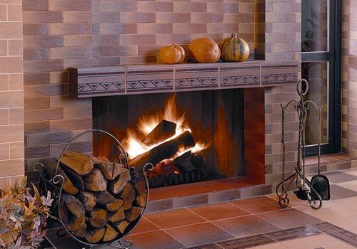 Плитка для печки: как обложить печь в доме кафелем, камин керамический, какую температуру выдерживает