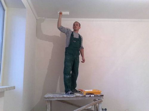 Подготовка к покраске потолка своими руками
