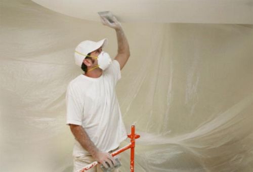 Подготовка потолка под покраску, инструкции на фото и видео