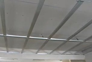 Подвесной потолок из гипсокартона на видео