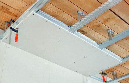 Подвесной потолок с каркасом из профиля: металлический и деревянный, монтаж направляющих, как крепить своими руками, с подвесками и деталями