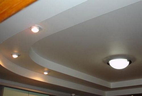 Подвесные потолки из гипсокартона: проекты видов и форм с подсветкой на примерах фото и видео