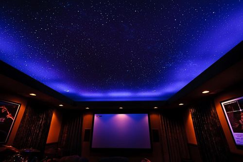 Потолок звездное небо: проекция и эффект, фото и цвет, фосфорные звезды, обои своими руками, как сделать