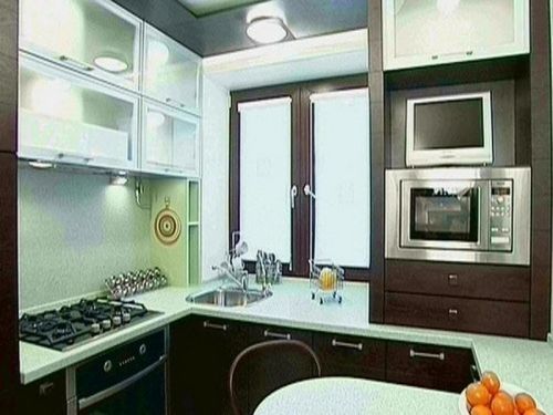 Ремонт кухни 6 кв м: дизайн фото, малогабаритная мебель, угловые кухни с холодильником, своими руками