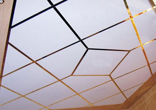 Стеклянный подвесной потолок, особенности матового и прозрачного материала, как правильно выбрать стекловолокно, детали на фото +видео