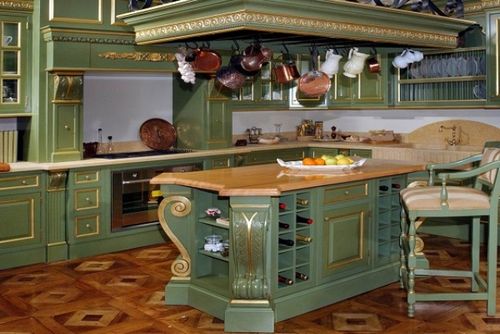 Стиль барокко в интерьере кухни - особенности оформления