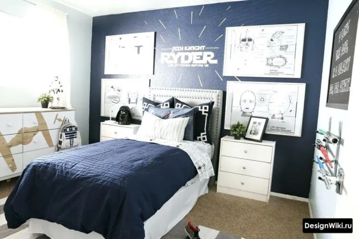 Дизайн комнаты мальчика-подростка 15 лет в стиле звездных войн