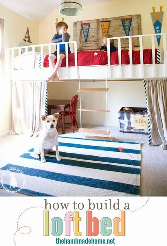 как построить кровать чердак