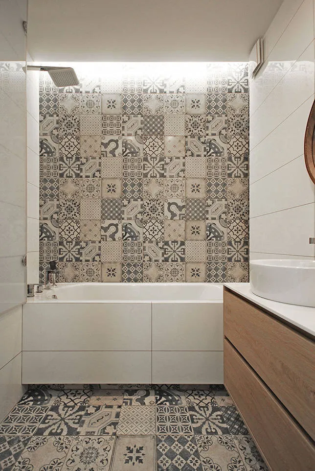 Дизайн ванной комнаты 3 кв.м. в скандинавском стиле - фото
