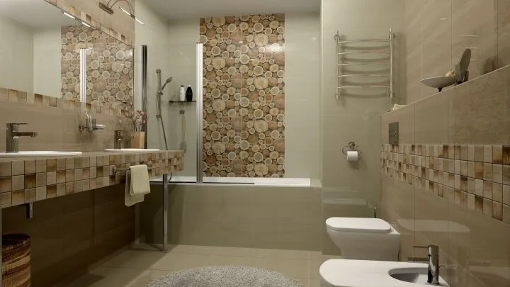 Плитка считается самым прочным материалом для отделки поверхностей в ванной
