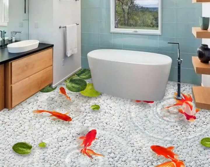 Наливной пол в ванной – это красивое оформление и полная влагостойкость