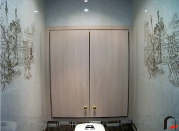 современный шкафчик в туалет