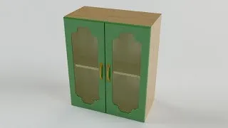 Мебель в AutoCAD. 3D моделирование и визуализация кухонного шкафа.