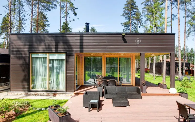 Финский дом с панорамными окнами