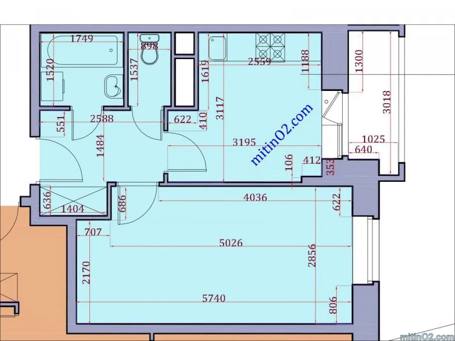 Размерный план квартиры