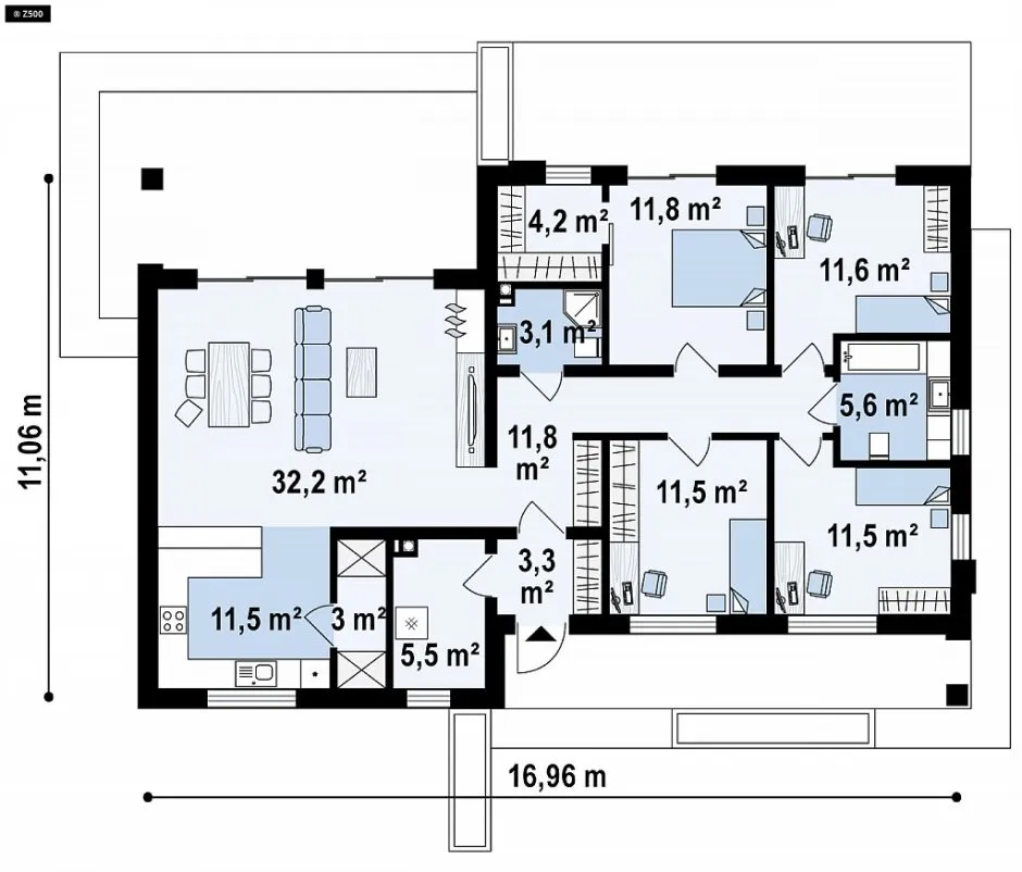 Планировка дома 160 кв м одноэтажный