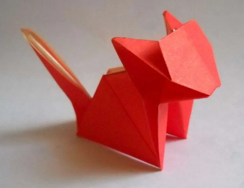 простой кот оригами