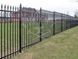 Английский кованый забор на участок КЗ-210