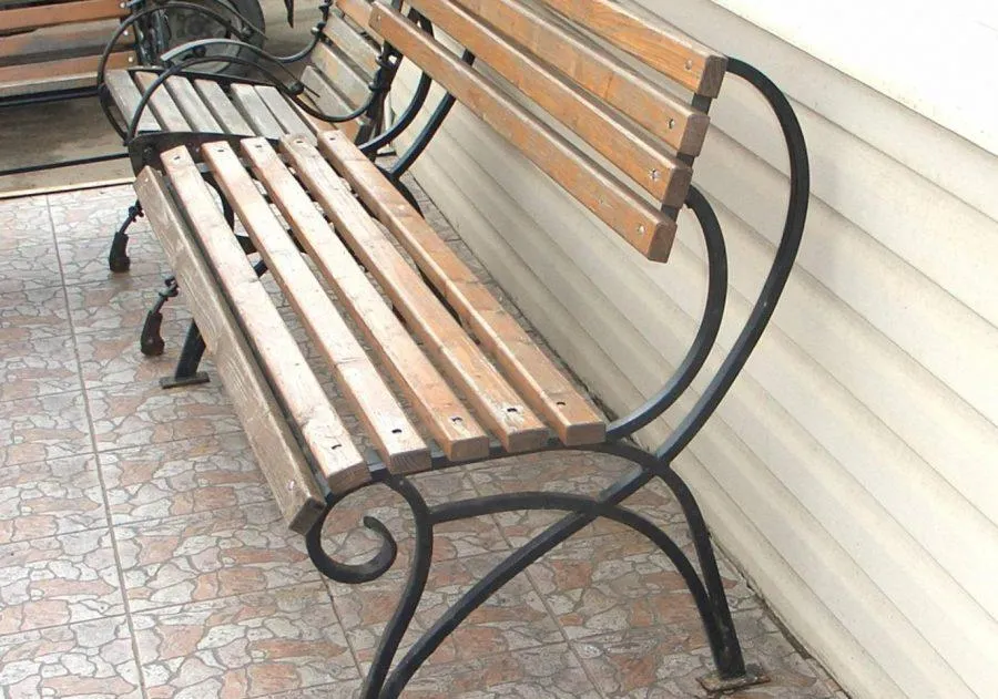 Чертежи с размерами скамейки из профильной трубы: фото