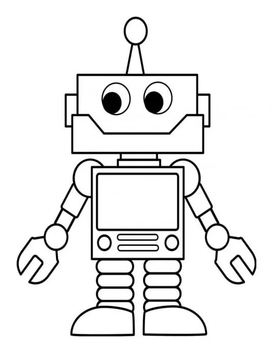 Рисунок-основа для панно Робот